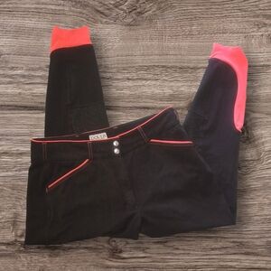Women's Black and Pink Dover Saddlery Riding Pants